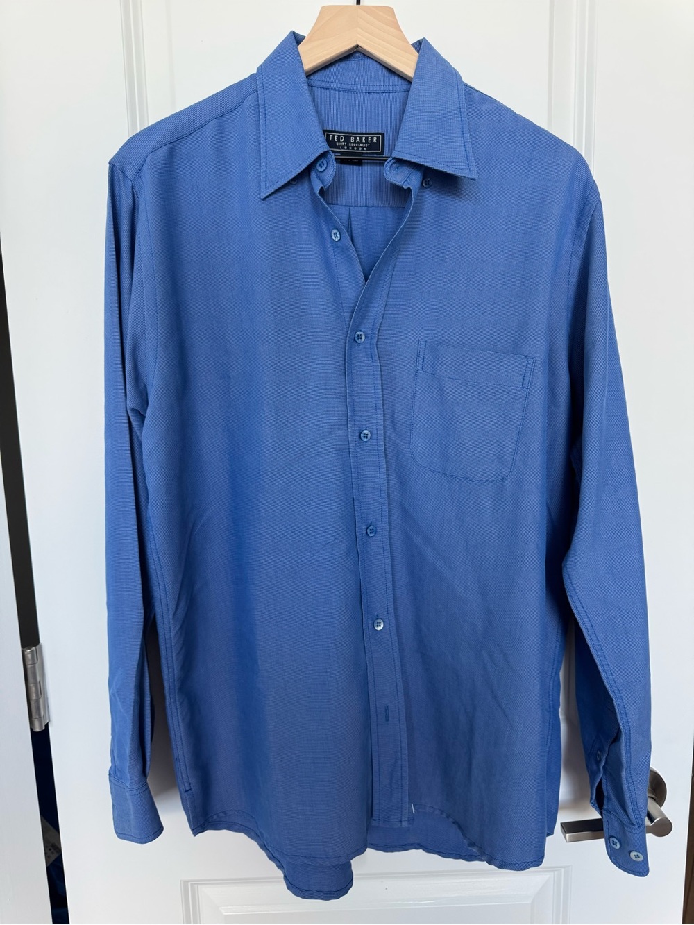Ted Baker Mens Size 3 Medium Blue Shirt Specialist London